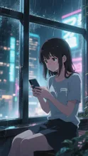 雨の窓辺と記憶
