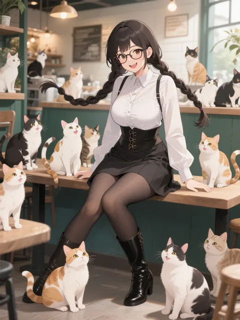 「穂蔵 灯子(ほのぐら とうこ)」と猫カフェの午後