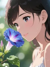 朝顔と女