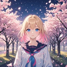 夜桜