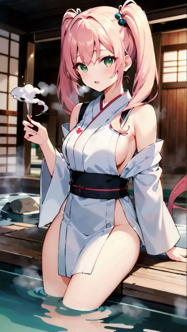 温泉女将の湯けむりに映る色香