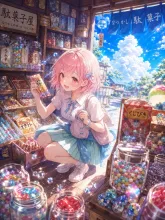 ソーダ色の明梨。
