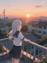 夕焼けのひととき·今宵チャレンジ の投稿作品