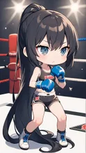 長い髪の格闘家