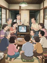 テレビがあったのはうちだけでね、皆が観に来たのよ