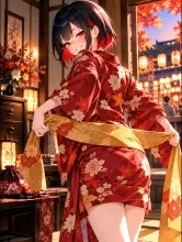 帯の結び目·祭りへ出る前に の投稿作品