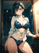 首元のボタン·二つ外して の投稿作品