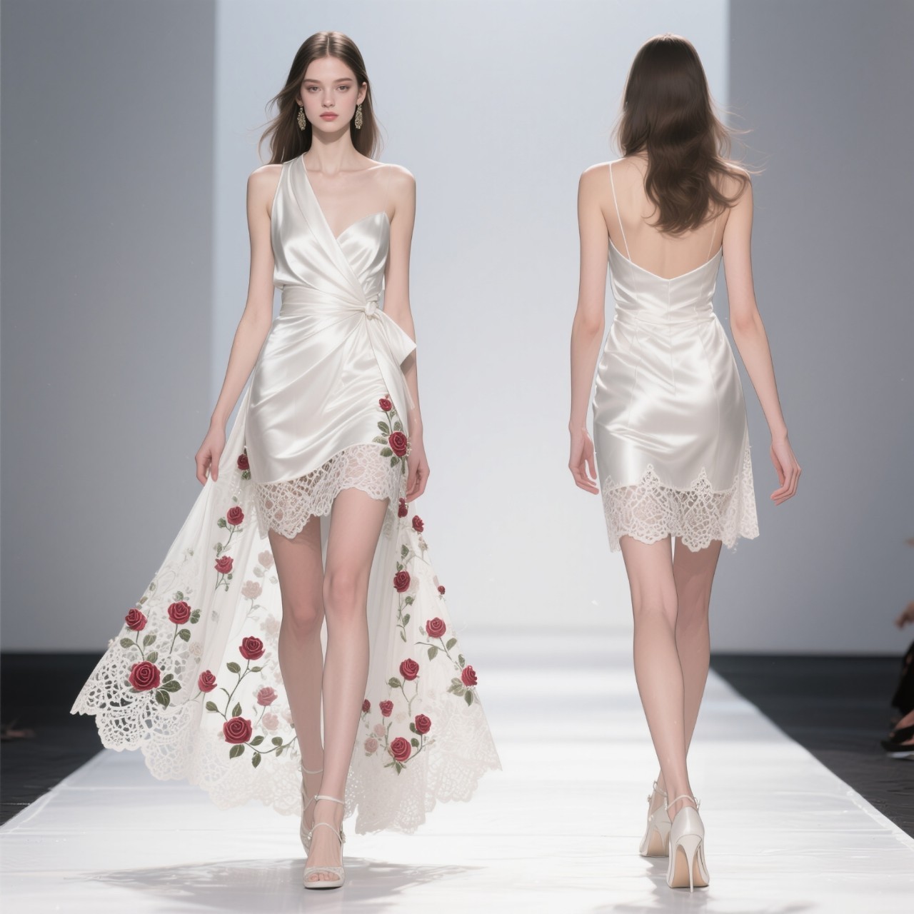 ファッションモデルとして脚光を浴びる🌹バラ色の日々 (6枚組) — necoromeさんのAIイラスト