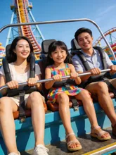 家族との想い出。遊園地。