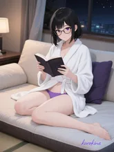 マッタリ読書︎💕︎ — くろきな商会さんのAIイラスト