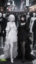 白と黒の領域展開