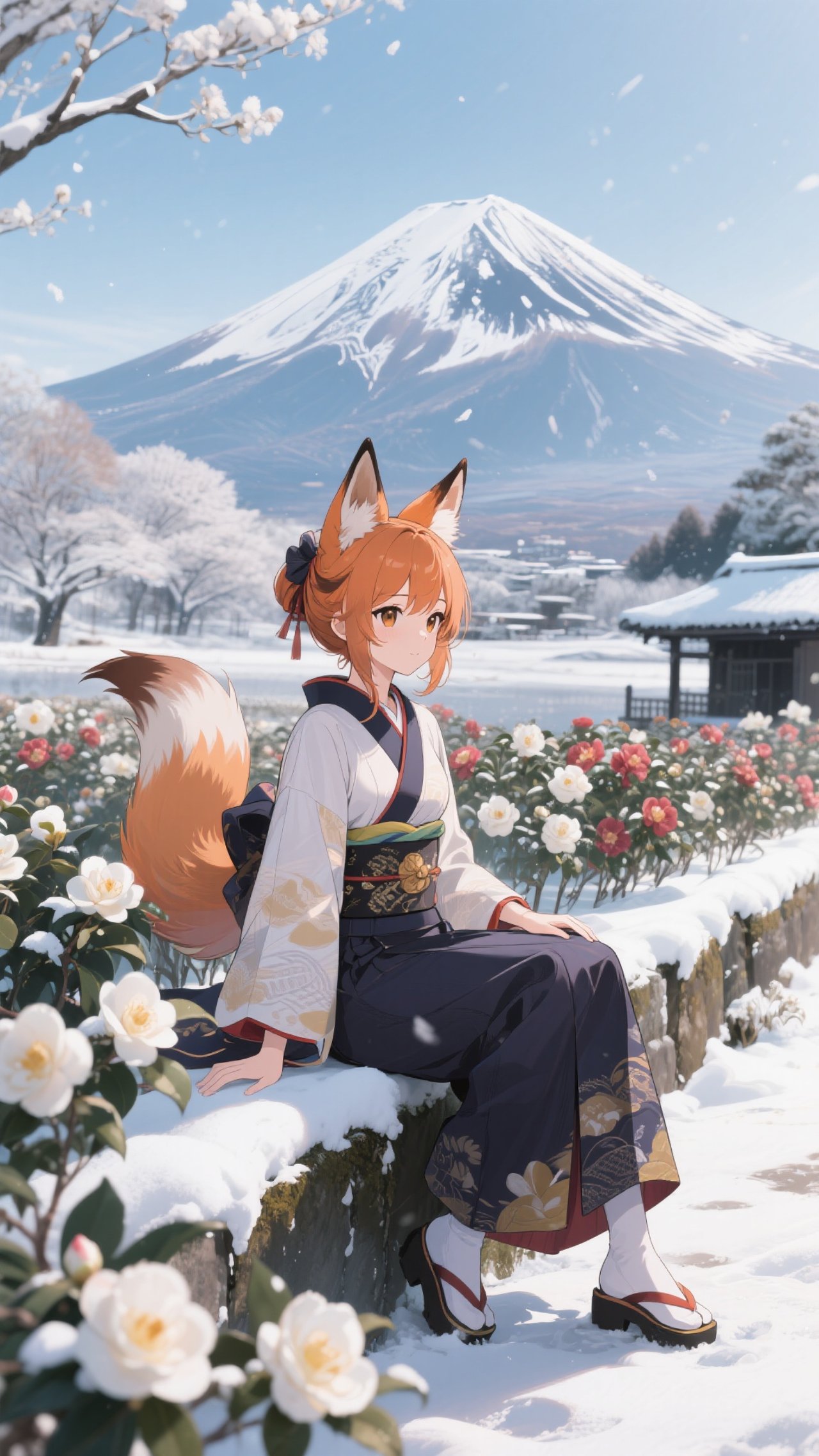 富士を望む