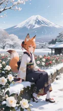 富士を望む