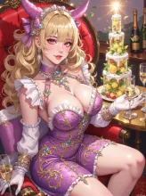 紫苑の戴冠 〜歌舞伎町に咲いた、一夜の薔薇〜 — シンデレライラストのAIイラスト|SUPPART