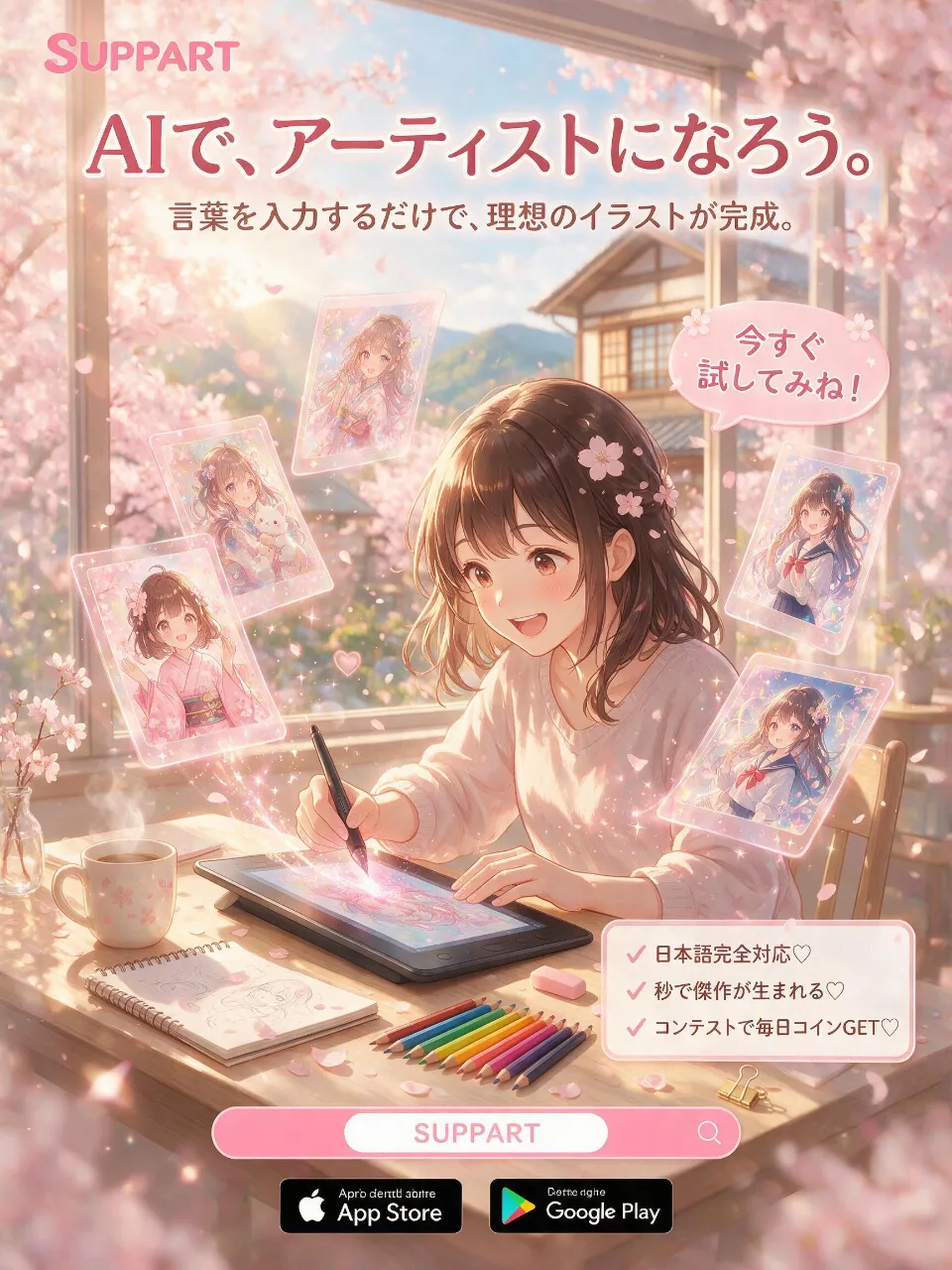 神絵 Proなら、思い描いた世界をそのまま描き出せる。 — SUPPART公式｜NamiさんのAIイラスト