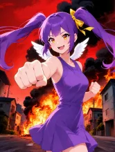 第１章エピローグ③：闇堕ちvsダークヒロイン — Erise～エリーゼ～さんのAIイラスト