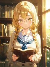 栞をはさむ指·読みかけのページに の投稿作品