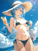 夏旅ガール·潮風とはじける笑顔 の投稿作品