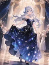 星のドレスのお姫様