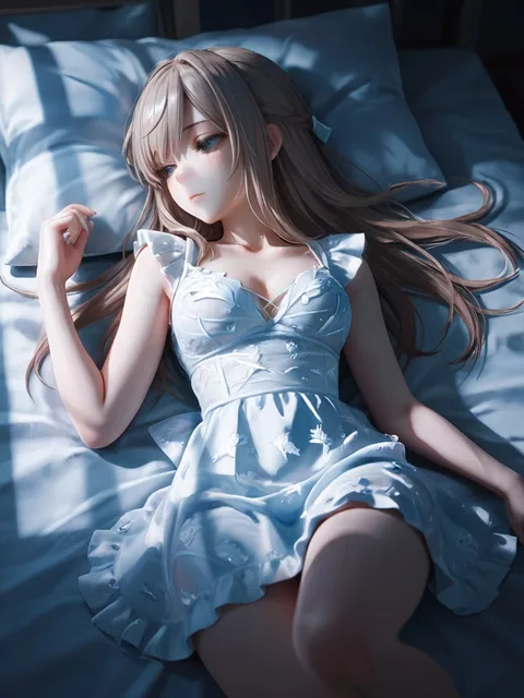 深夜の特訓、綺麗な服を作る、静かな時間、光と影
