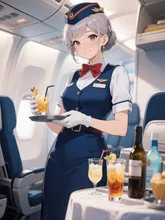 スチュワーデスさんのおもてなし
