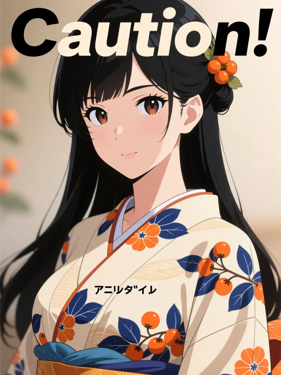 この絵の様に、浴衣の襟に半衿を描くのは、AIのミスです!襦袢を着ない浴衣に半衿は有りえません!