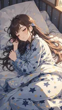 すやすや眠る女の人