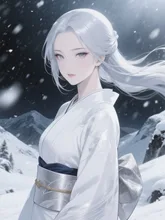 変わらぬ美貌を誇る六花の大妖怪、雪女。