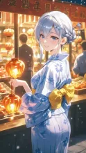浴衣でほおずき市·夏のほおずき市 の投稿作品