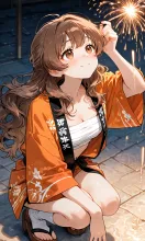 橙夜に咲く一瞬の約束