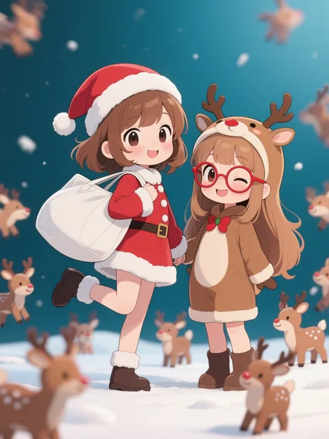 サっちゃんとあかねちゃん♪二人は仲良し幼馴染(꒪ˊ꒳ˋ꒪)