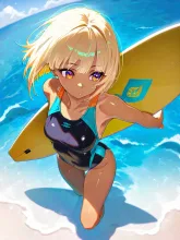 サーファー·波に乗る夏の輝き の投稿作品