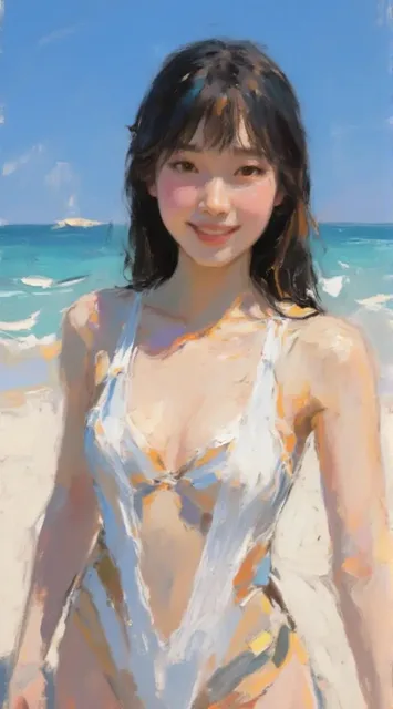 カラフルな油絵 - マサムネ