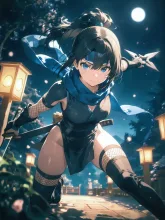 月夜のくノ一