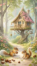 画像生成チャレンジ·建築と自然 の投稿作品
