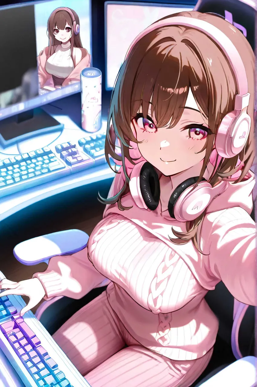 ゲーム配信者 — パランさんのAIイラスト