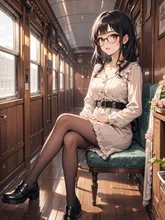 クラシックな電車 — みのりさんのAIイラスト