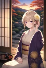 菊の節句·一輪だけ挿して の投稿作品