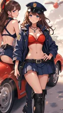 今日はこの格好で警らよ！