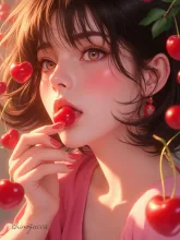 みずみずしいさくらんぼ