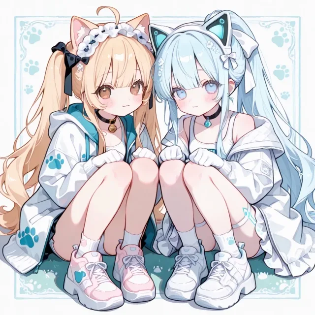 体育座りにゃんにゃん
