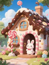 画像生成チャレンジ·お菓子の家 の投稿作品