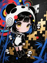 GO-UP ART 【Neither】Peraly: Panda. — パンダイラストのAIイラスト｜SUPPART