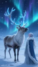 雪原に立つ光