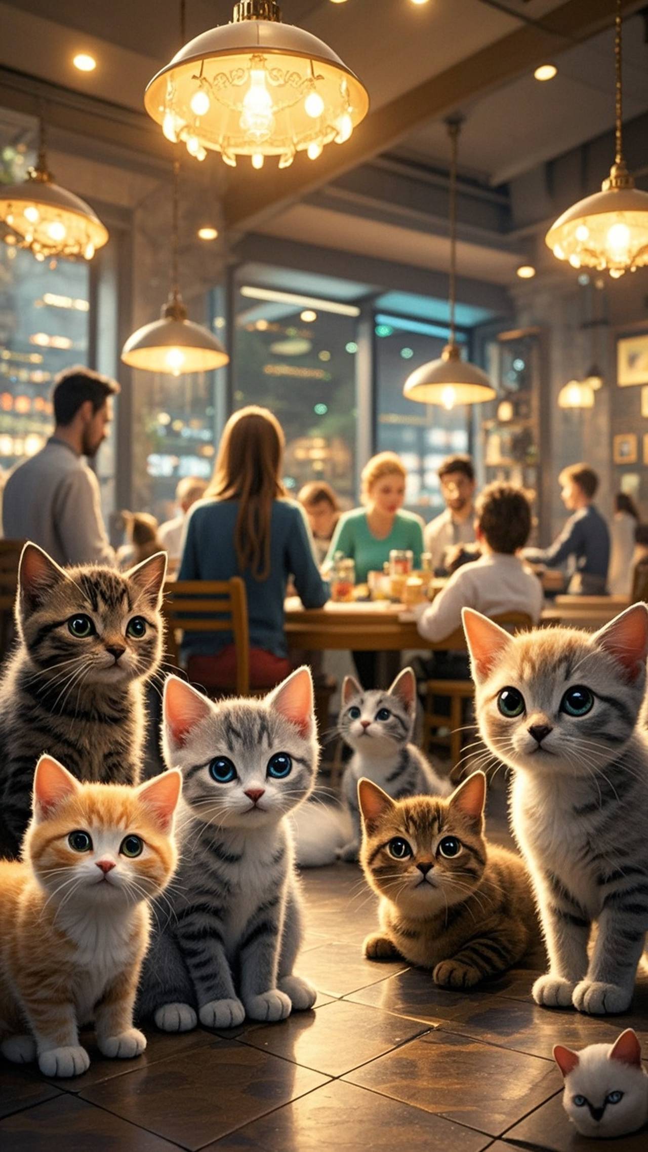 猫カフェ — SUPP66695834さんのAIイラスト
