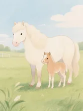 お馬の親子