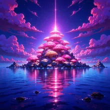 島の煌めき