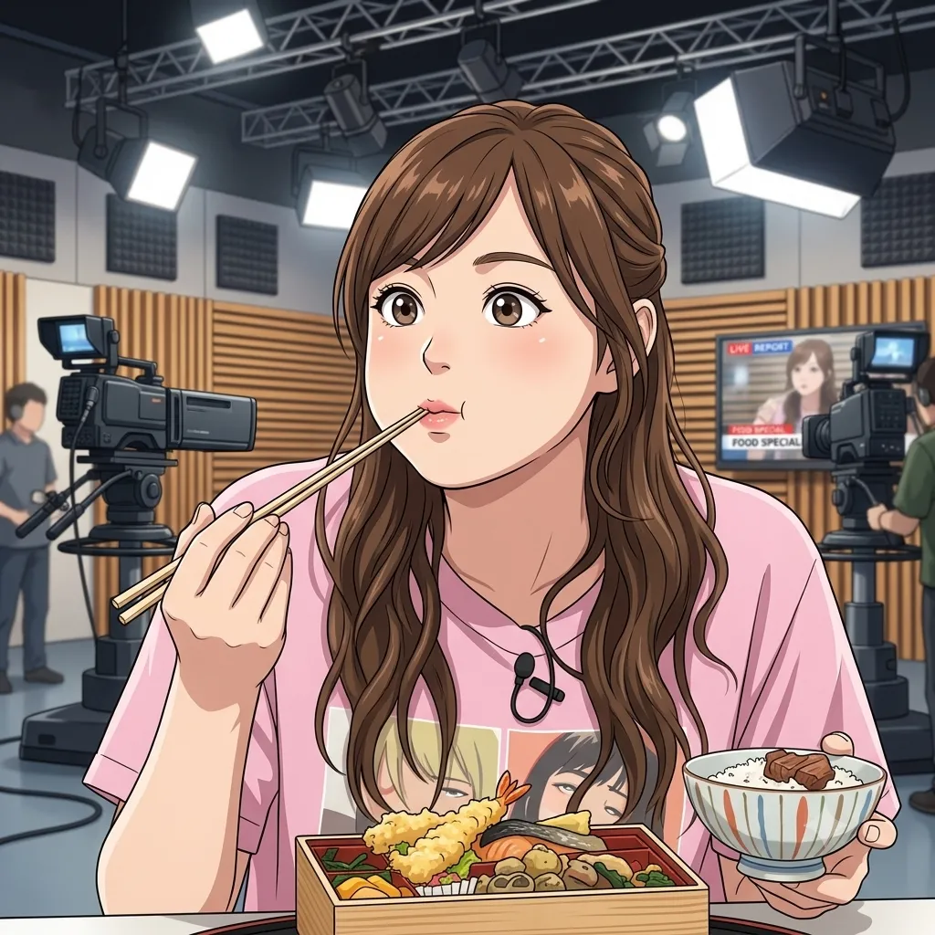 食べるアナウンサー