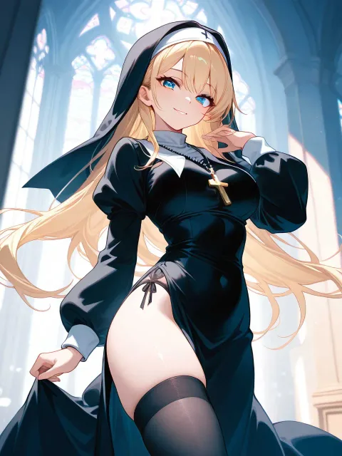nun、nun headdress - シスター