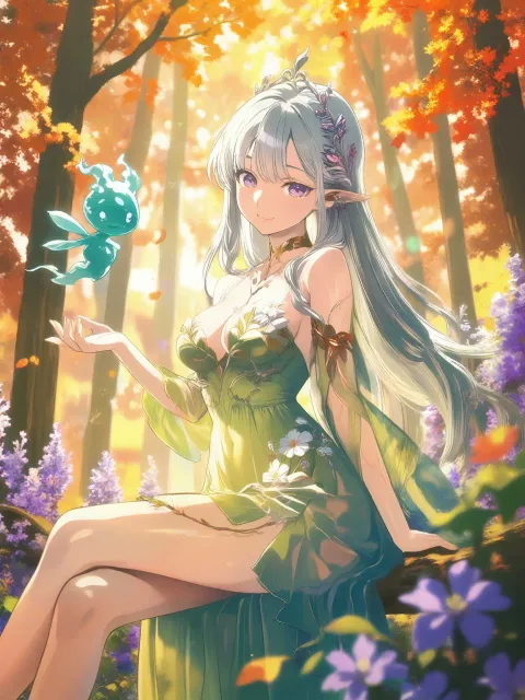 Deep within the autumn forest - 森の精霊